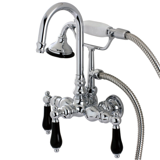 Kingston Brass Aqua Eden Restoration Onyx Wall Mount Clawfoot Tub Faucet - AE8T1PKL
