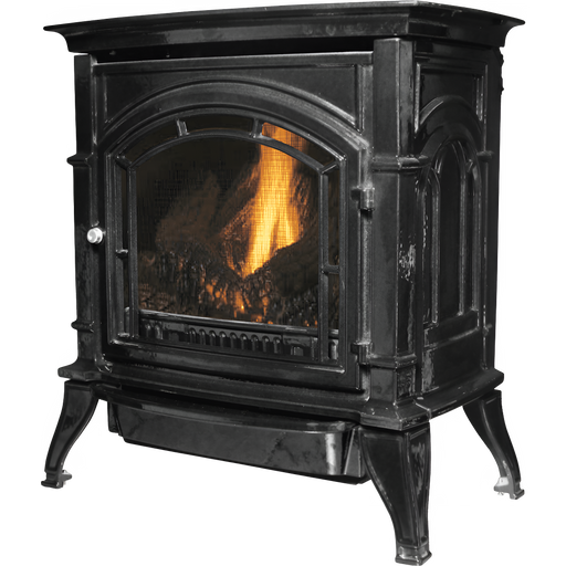 Ashley Hearth AGC500VFN Cast Iron Natural Gas Stove Vent Free 1,500 sq. ft. 32,000 BTU Black New