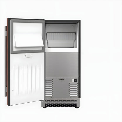 Avallon 15 Inch Wide 26 Lbs. Capacity Built-In and Free Standing Ice Maker with 56 Lbs. Daily Ice Production - AIMG151PPRILH