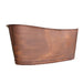 Akicon Copper Double-Slipper Roll-Top Bathtub w/Pedestal AKB70006-C