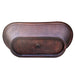 Akicon Copper Double-Slipper Roll-Top Bathtub w/Pedestal - AKB30002-C