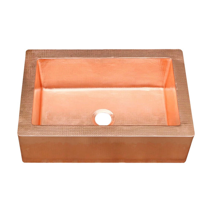 Akicon Single Bowl Farmhouse Apron Copper Kitchen Sink - AKS50011-C