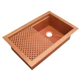 Akicon Workstation Undermount Copper Kitchen Sink - AKS504-C