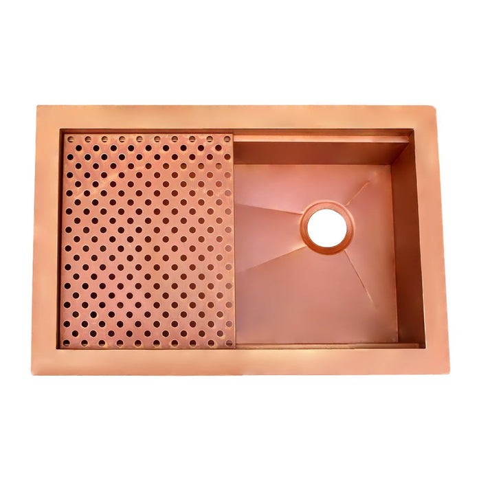 Akicon Workstation Undermount Copper Kitchen Sink - AKS504-C