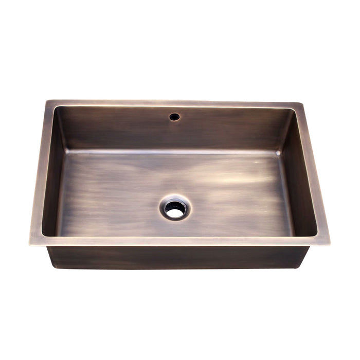 Akicon Single Bowl Farmhouse Apron Copper Kitchen Sink - AKS503-C