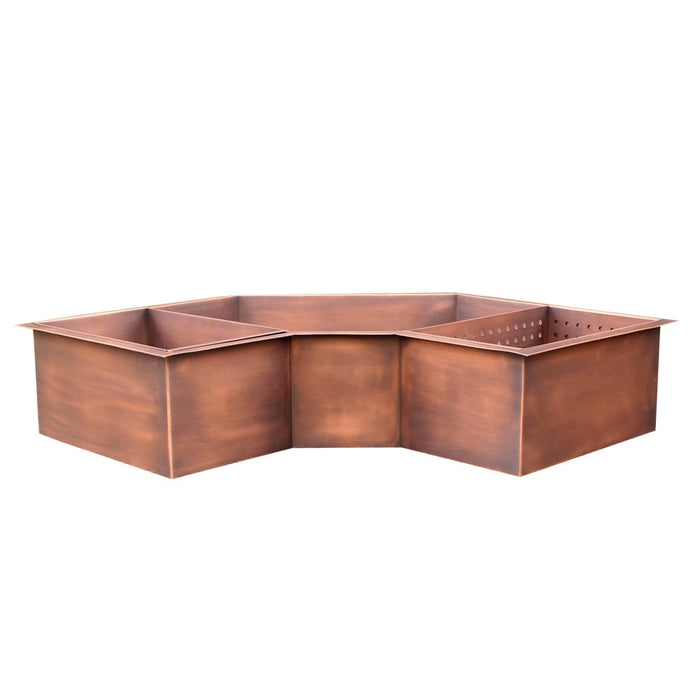 Akicon Custom Copper Corner Kitchen Sink - AKS701-C