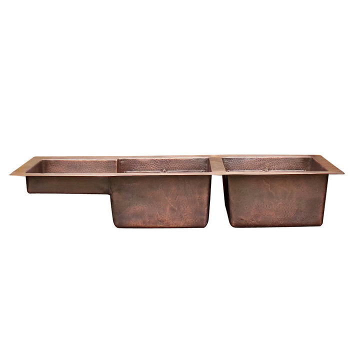 Akicon Double Bowl Drop-In Copper Kitchen Sink - AKS610-C