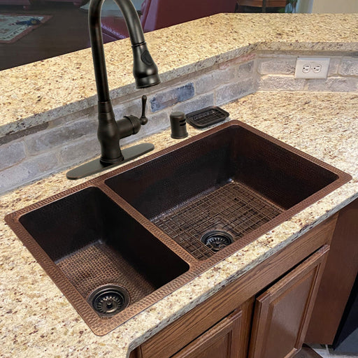 Akicon Equal Bowl Undermount Copper Kitchen Sink - AKS601-C