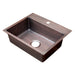 Akicon Single Bowl Drop-In Copper Sink -AKS50006-C