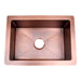 Akicon Single Bowl Farmhouse Apron Copper Kitchen Sink - AKS502-C