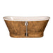 Akicon Custom Double Slipper Cast Iron Skirted Tub - AKBT31022-LP