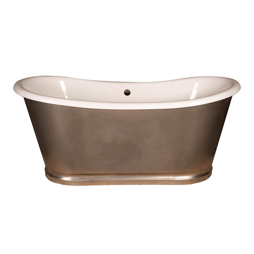 Akicon Custom Double Slipper Cast Iron Skirted Tub - AKBT31008-SS