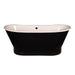 Akicon Custom Double Slipper Cast Iron Skirted Tub - AKBT31008-MB