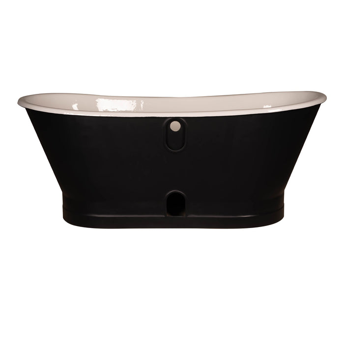 Akicon Custom Double Slipper Cast Iron Skirted Tub - AKBT31008-MB