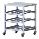 Winco ALCR-3M Mobile Under-Counter 3-Tier Can Storage Rack - ALCR-3M