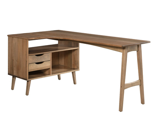 QW Amish Lake Mills Corner Desk - 109L-LM-100