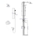 ALFI 2 Way Thermostatic Square Shower Set - AB2830