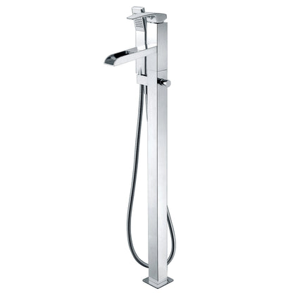 ALFI Single Hole Floor Mounted Waterfall Tub Filler -  AB2843