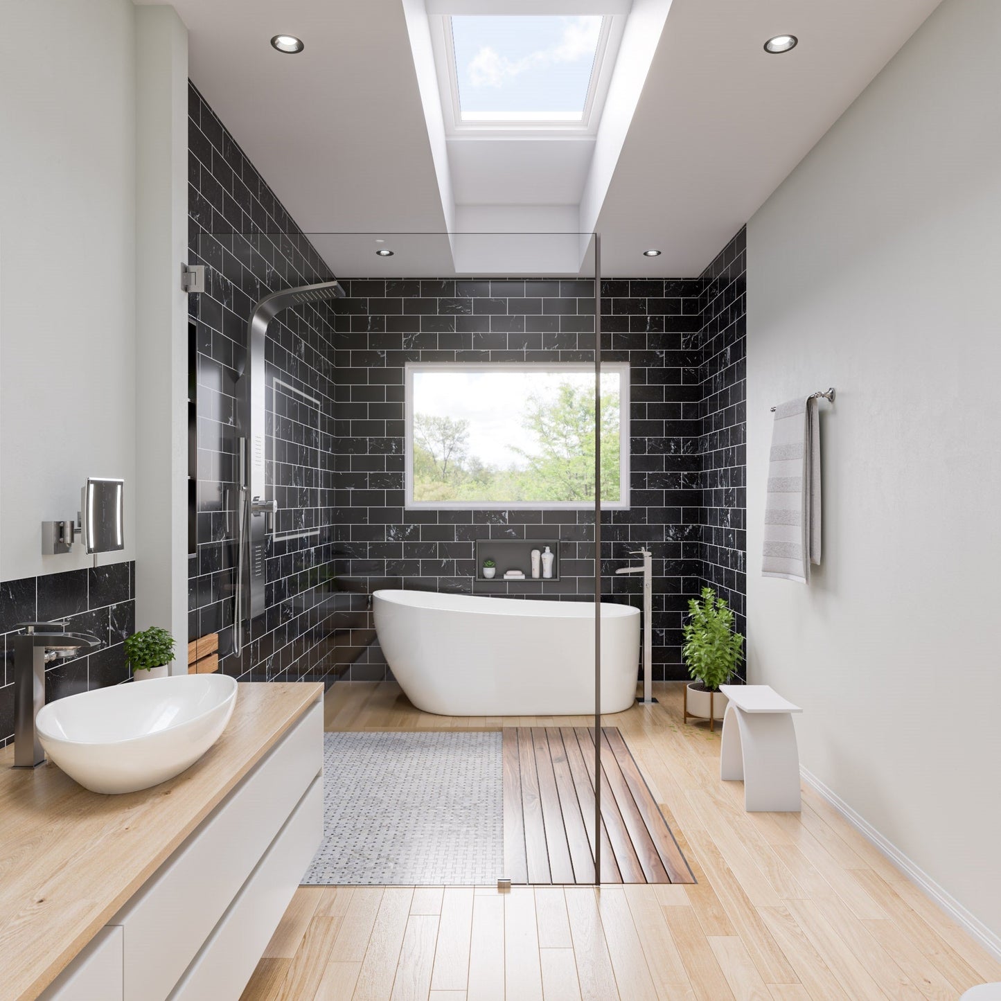 ALFI Stainless Steel Shower Panel with 2 Body Sprays  - ABSP30