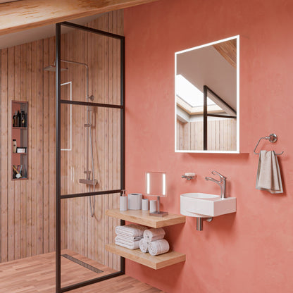 ALFI Square Brushed Nickel Style Thermostatic Exposed Shower Set  - AB2862-BN