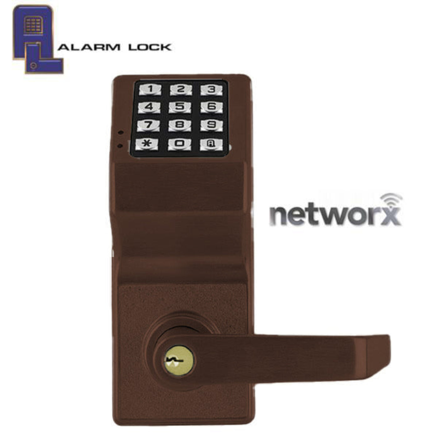 Alarm Lock Trilogy - DL6100 - Digital Lever Set - Networx - Wireless & Ethernet Feature - 10B - Oil Rubbed Bronze - ALL-DL6100-10B