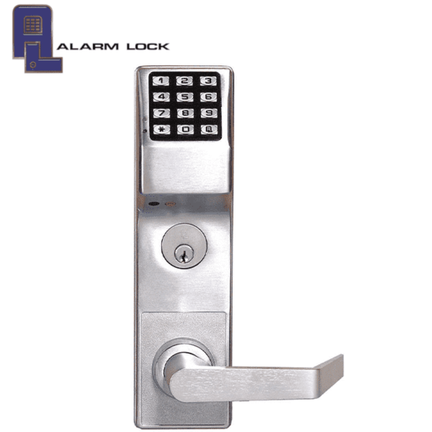 Alarm Lock Trilogy Digital Classroom Mortise Lever Lock w/ Audit Trail - Networx - Left-handed/Reversible  Satin Chrome  - ALL-DL6500CRL-26D