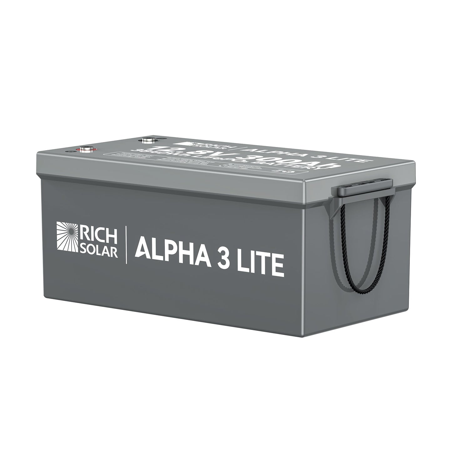 Rich Solar 3 LITE | 12V 300Ah LiFePO4 Battery | 12V Lithium Battery for RVs, Cabins, Off-Grid | 4,000 Lifetime Cycles - RS-B123