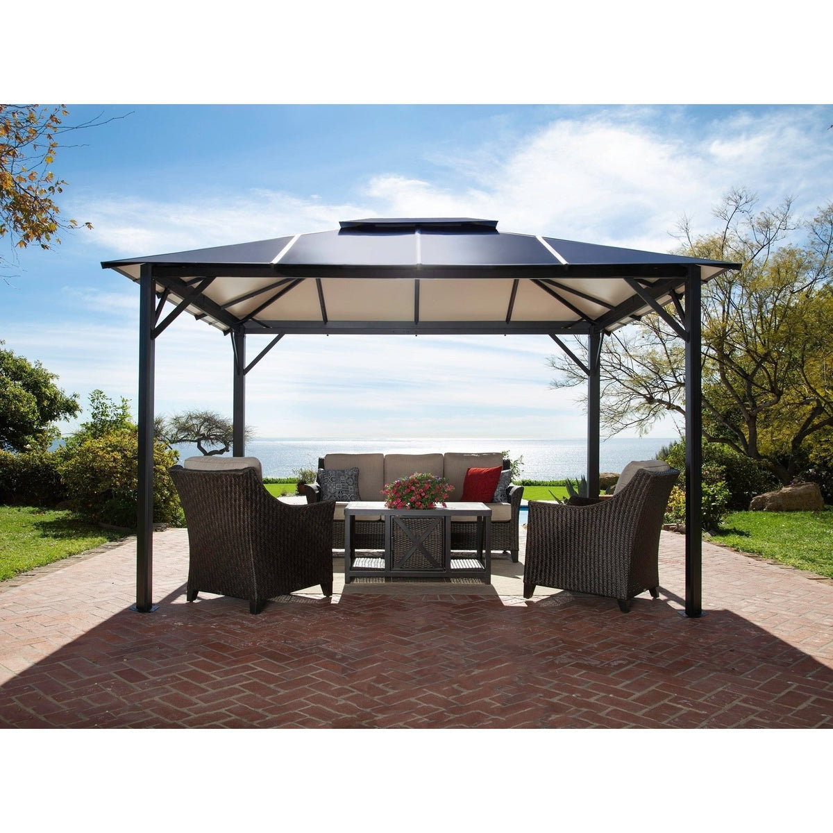 Paragon Outdoor Durham Hard Top Gazebo - Backyard Provider