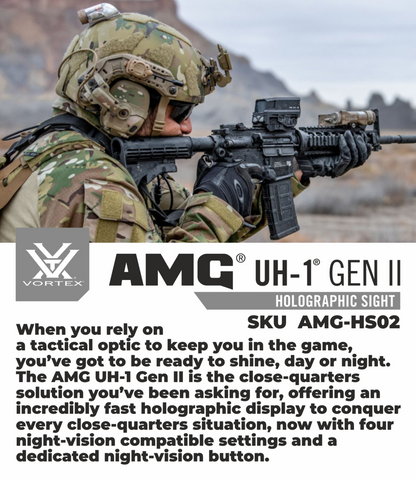 Vortex Optics AMG UH-1 Gen II Holographic Sight with Free Hat Bundle - AMG-HS02_Hat-CD