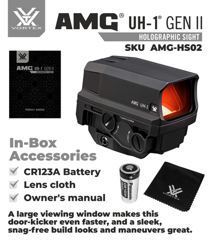 Vortex Optics AMG UH-1 Gen II Holographic Sight with Free Hat Bundle - AMG-HS02_Hat-CD