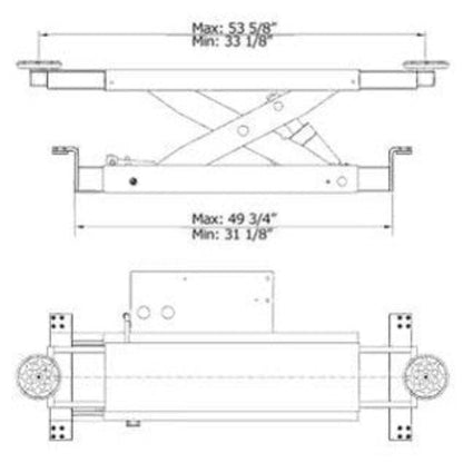 AMGO J5H Manual Rolling Jack 5,000 lbs. Capacity - J5H