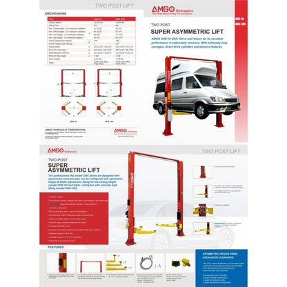 AMGO OHX-10 10,000 lbs 2 Post Lift - OHX-10