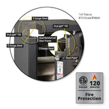 AMSEC BFX6030 American Security BFX Gun Safe - AMG BFX-6030 Textured Black