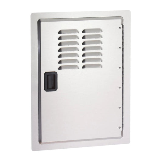 American Outdoor Grill 20x14 Single Louvered Access Door w/ Black Slam Latch (Reversible Hinge) - 20-14-SDV