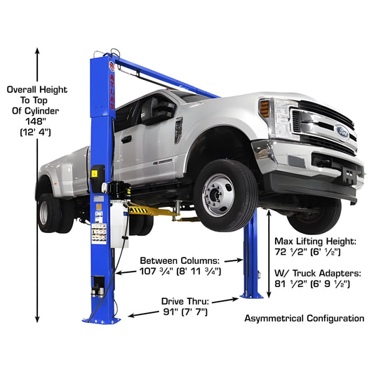 Atlas Platinum PVL10 ALI  10,000 lb Overhead 2 Post Lift - ATEAP-PVL10-FPD