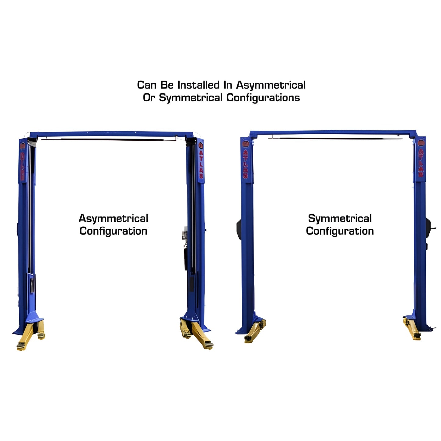 Atlas Platinum PVL10 ALI  10,000 lb Overhead 2 Post Lift - ATEAP-PVL10-FPD