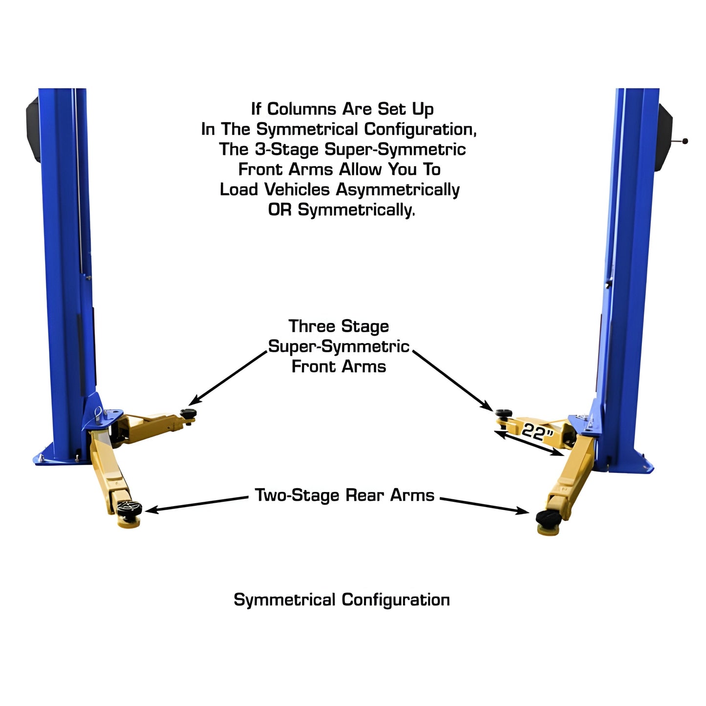 Atlas Platinum PVL10 ALI  10,000 lb Overhead 2 Post Lift - ATEAP-PVL10-FPD