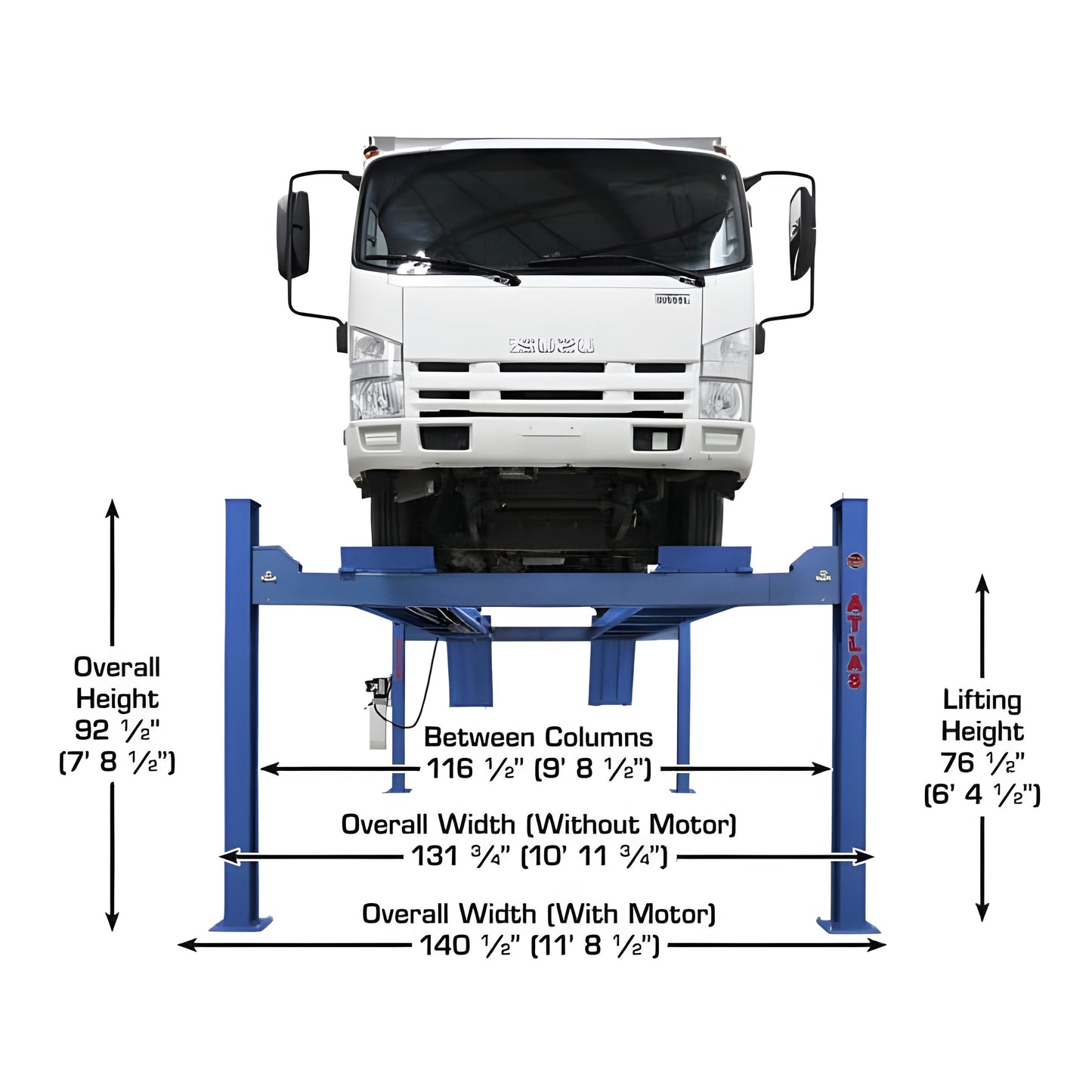 Atlas Platinum PVL14 4 Post Lift + RJ7000 Rolling Jacks ALI Certified Combo - ATEAP-PVL14-COMBO-FPD