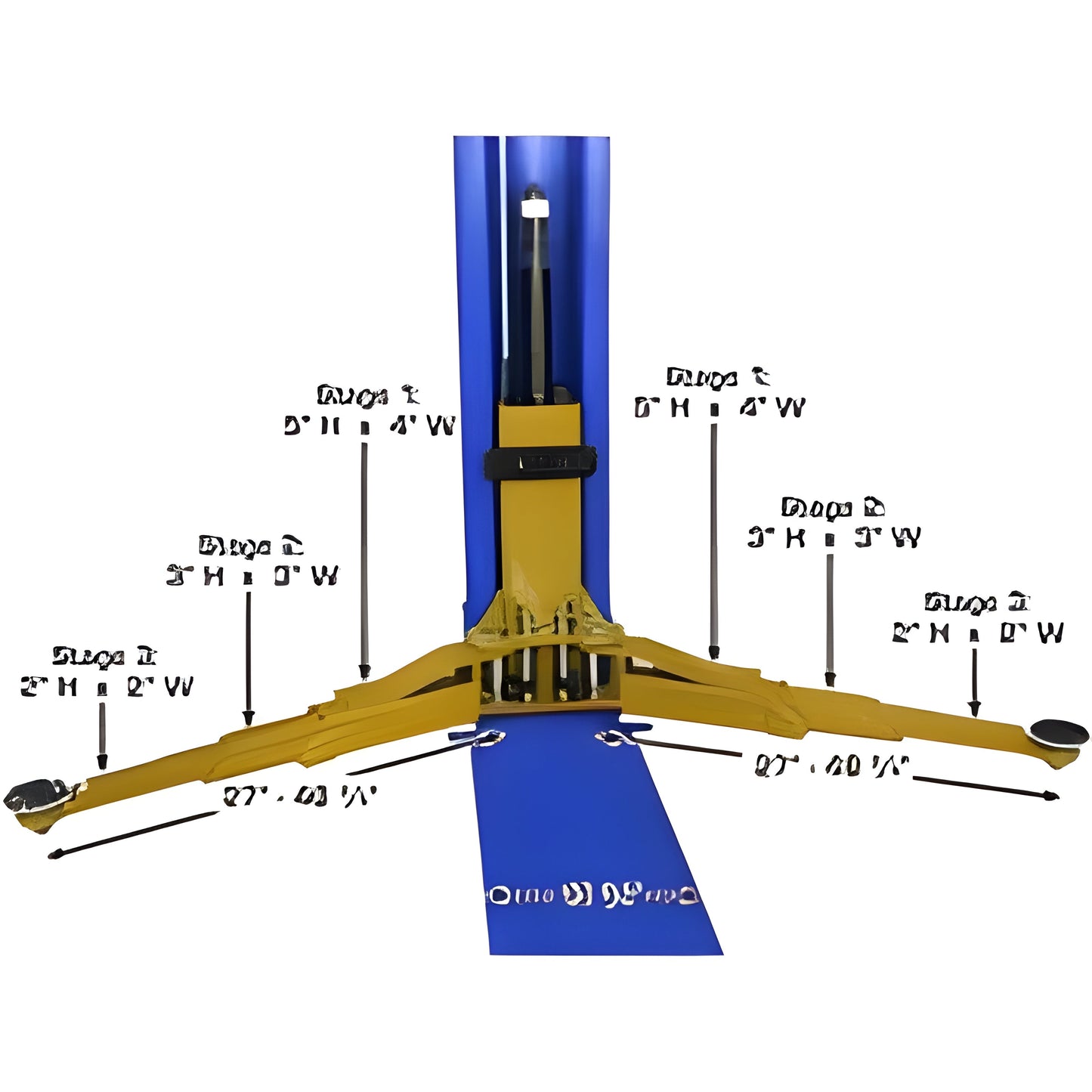 Atlas Platinum PVL9BP  9,000 lb Baseplate 2 Post Lift - ATEAP-PVL9BP-FPD