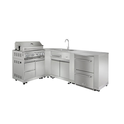 Thor Kitchen 6-Piece Outdoor Kitchen Natural Gas Grill Package - AP6-MK-RDNG