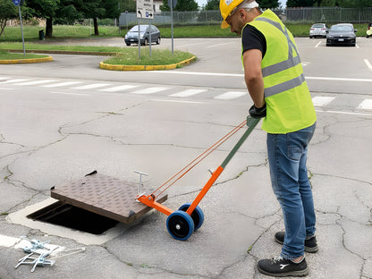 Italifters APS80 882 lb Lift Capacity Manhole Cover Lifting Cart - 142110