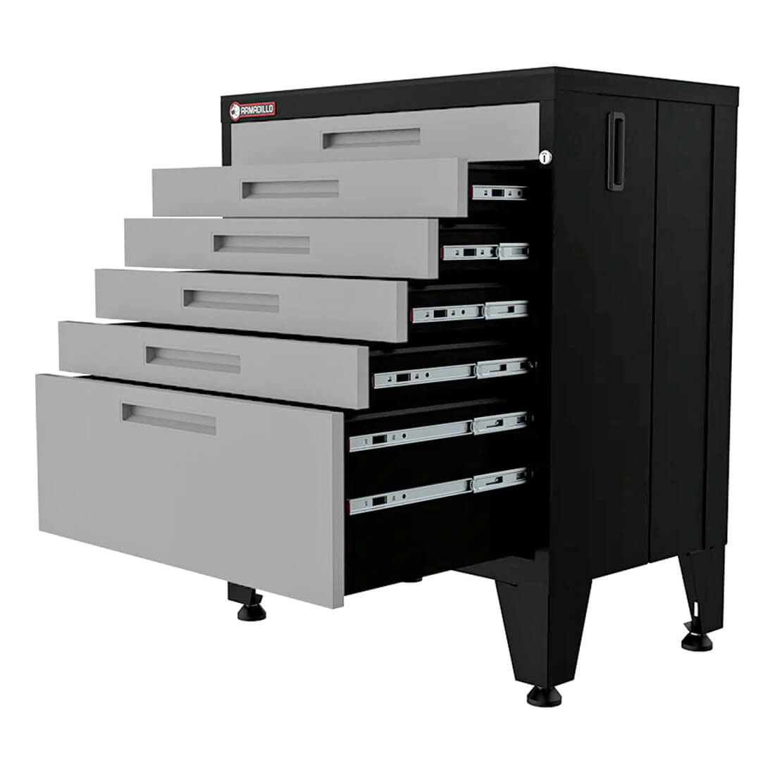 Armadillo Tough Grey 14-Piece Garage Cabinet System with Levelers - AR14PC102G