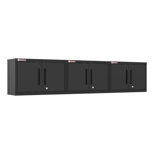 Armadillo Tough Black Wall Cabinet (3-Pack) - AR3PC61B