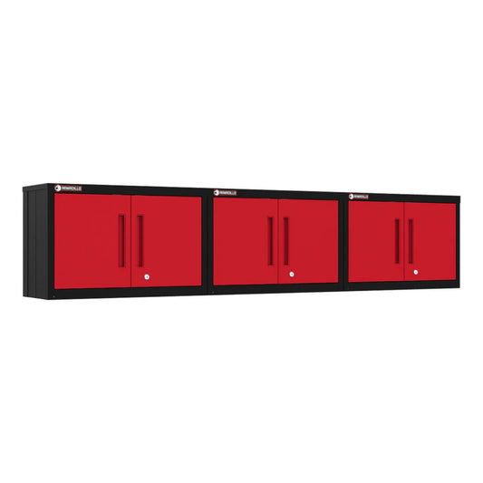 Armadillo Tough Red Wall Cabinet (3-Pack) - AR3PC61R