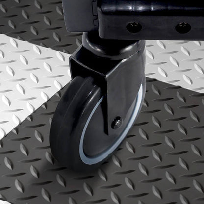 Armadillo Tough Grey 4-Piece Garage Cabinet Set with Levelers and Casters - AR4PC12G