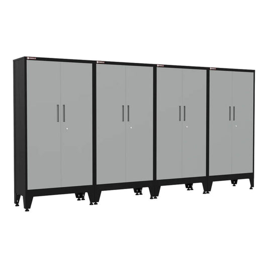 Armadillo Tough Grey Gear Locker Tall Cabinet (4-Pack) - AR4PC32G