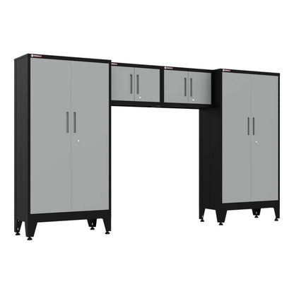 Armadillo Tough Grey 4-Piece Garage Cabinet Configuration with Levelers - AR4PC67G