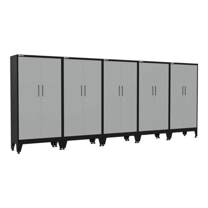 Armadillo Tough Grey Gear Locker Tall Cabinet (5-Pack) - AR5PC33G