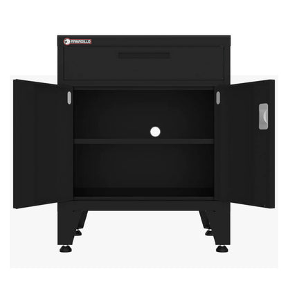 Armadillo Tough Black 5-Piece Garage Cabinet Configuration with Levelers - AR5PC41B