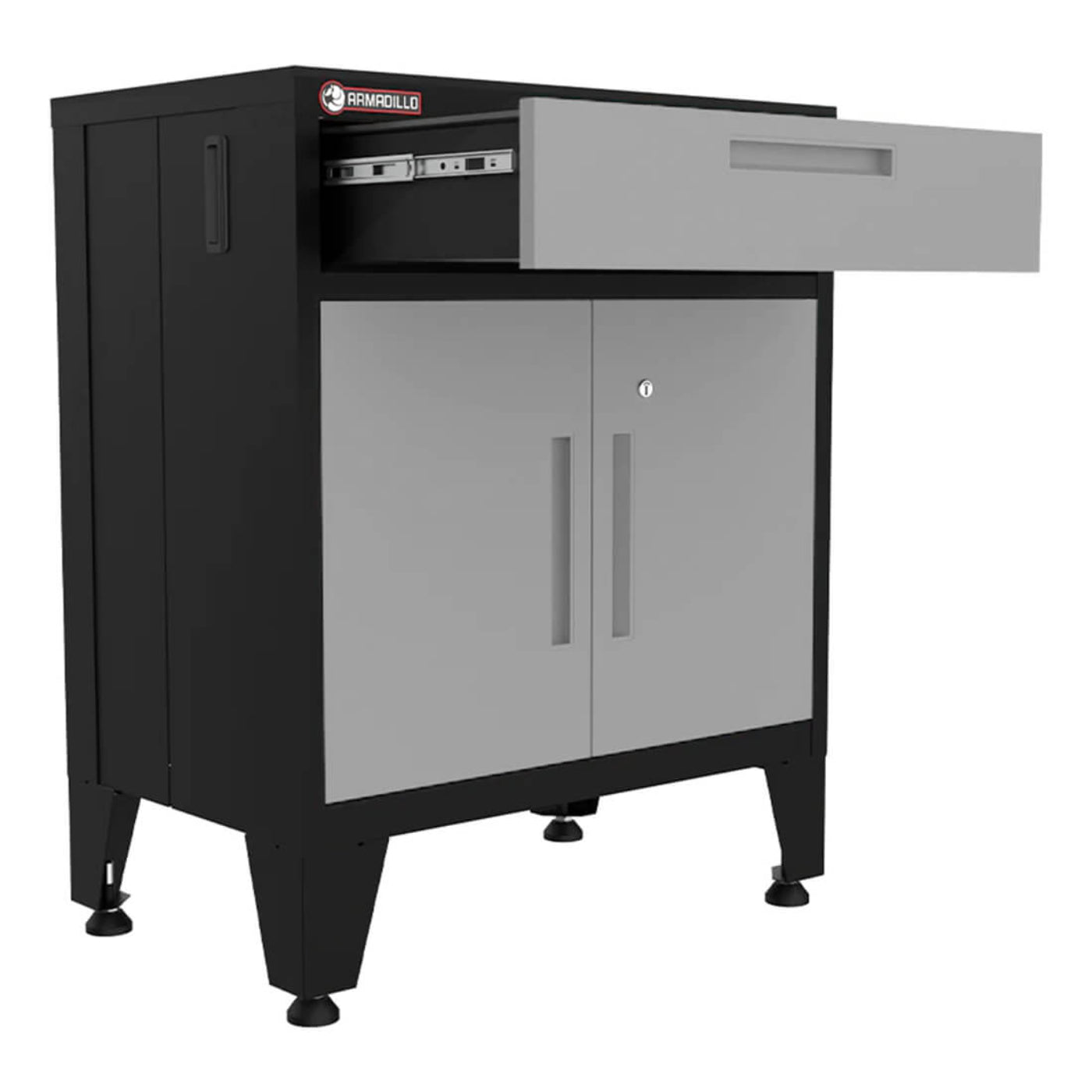 Armadillo Tough Grey 5-Piece Garage Cabinet Combo with Levelers - AR5PC73G